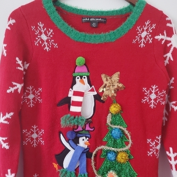 Christmas Ugly Sweater United States Sweater Size XS - Picture 4 of 8